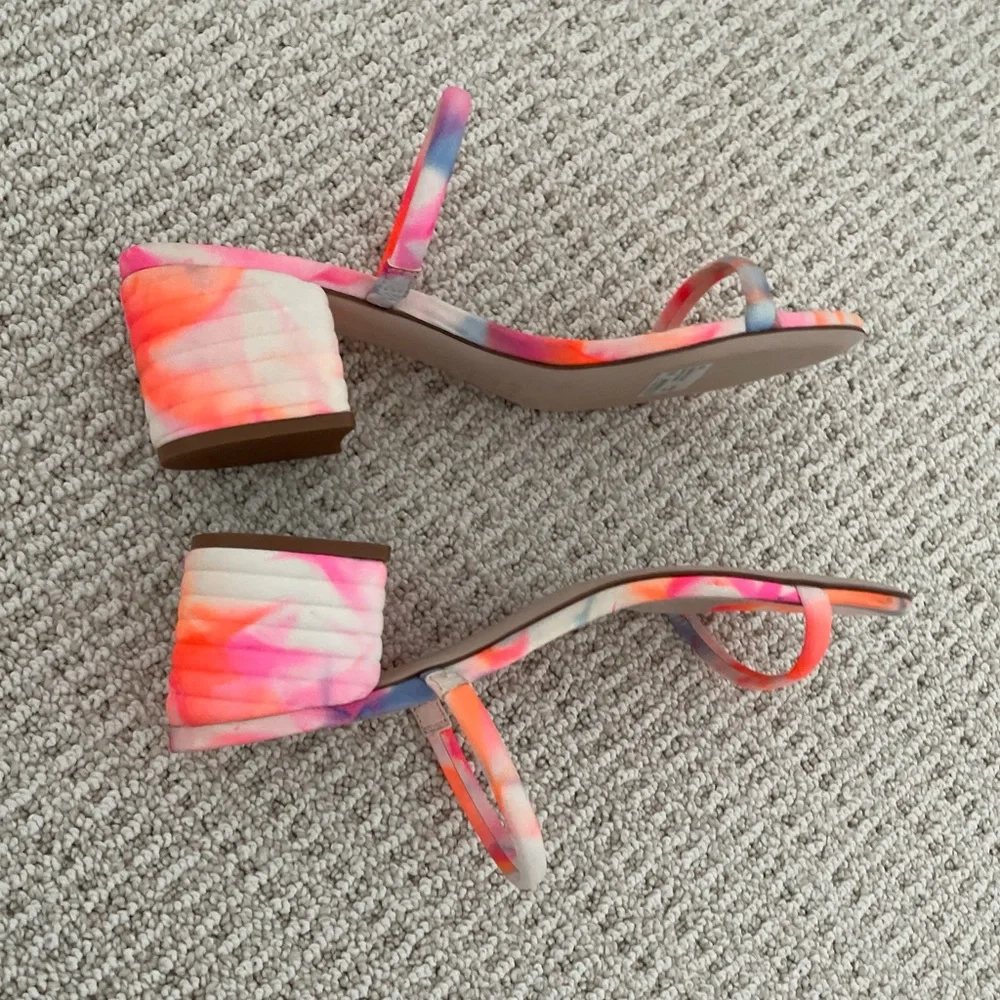 SCHUTZ MULTICOLORED TIE DYE SANDALS - Picture 9 of 9